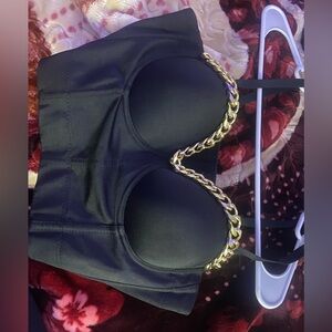 Black crop top